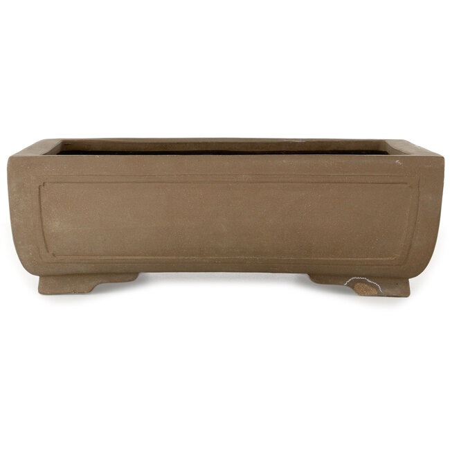 Maceta rectangular para bonsái sin esmaltar - 415 x 315 x 135 mm