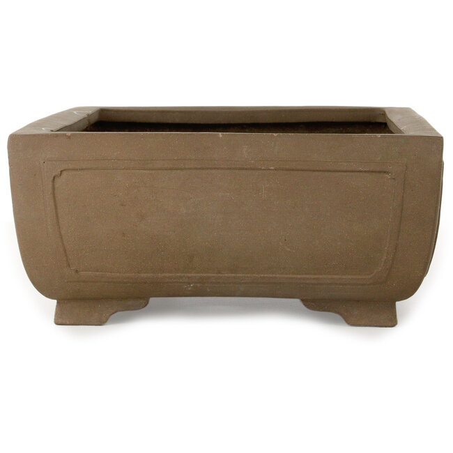 Maceta rectangular para bonsái sin esmaltar - 415 x 315 x 135 mm