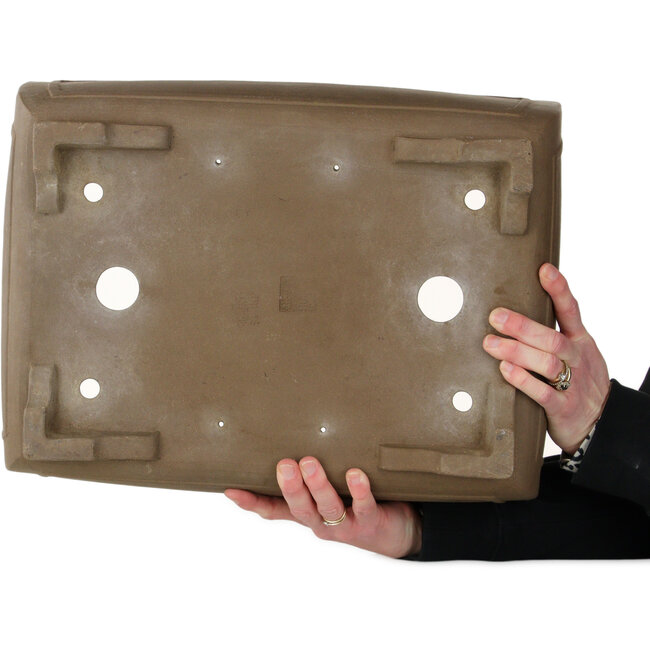 Pot à bonsaï rectangulaire non émaillé - 415 x 315 x 135 mm