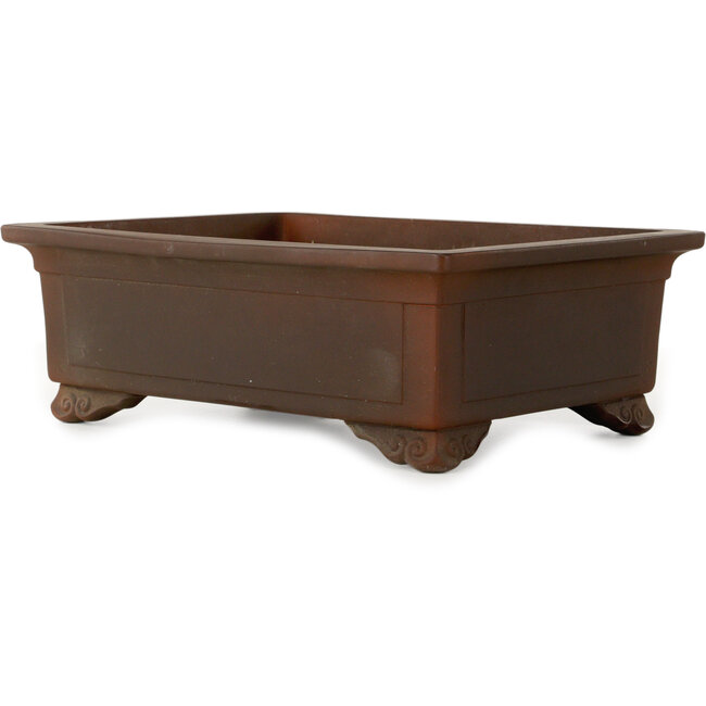 Vaso bonsai rettangolare non smaltato di Toshun - 405 x 300 x 135 mm