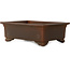 Pot à bonsaï rectangulaire non émaillé de Toshun - 405 x 300 x 135 mm