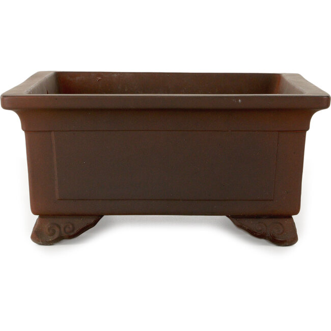 Pot à bonsaï rectangulaire non émaillé de Toshun - 405 x 300 x 135 mm