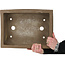 Maceta rectangular para bonsái sin esmaltar - 415 x 315 x 135 mm