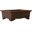 Rectangular unglazed bonsai pot by Toshun - 405 x 300 x 135 mm