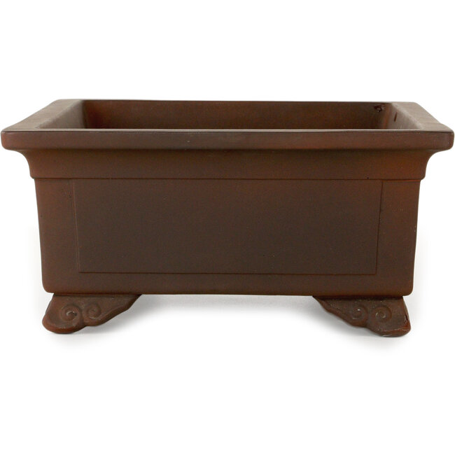Maceta rectangular sin esmaltar para bonsái de Toshun - 405 x 300 x 135 mm