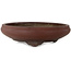 Ronde, ongeglazuurde bonsaipot - 415 x 415 x 115 mm