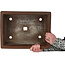 Pot à bonsaï rectangulaire non émaillé de Toshun - 405 x 300 x 135 mm