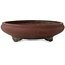 Round unglazed bonsai pot - 415 x 415 x 115 mm