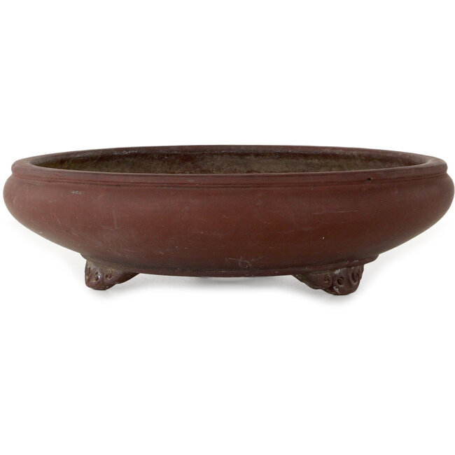 Round unglazed bonsai pot - 415 x 415 x 115 mm