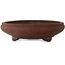 Round unglazed bonsai pot - 415 x 415 x 115 mm