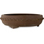 Ronde, ongeglazuurde bonsaipot van Shoko - 490 x 490 x 140 mm