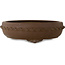 Round unglazed bonsai pot by Shoko - 490 x 490 x 140 mm