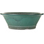 Round green bonsai pot by Yamaaki - 445 x 445 x 145 mm