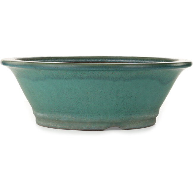 Maceta redonda verde para bonsái de Yamaaki - 445 x 445 x 145 mm