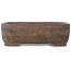 Maceta rectangular para bonsái sin esmaltar de Yamaaki Shosen/Akitsugu/Juudo (primera generación) - 335 x 255 x 100 mm