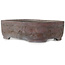 Rechthoekige ongeglazuurde bonsaipot van Yamaaki Shosen/Akitsugu/Juudo (eerste generatie) - 335 x 255 x 100 mm