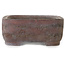 Rectangular unglazed bonsai pot by Yamaaki Shosen/Akitsugu/Juudo (first generation) - 335 x 255 x 100 mm