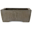 Maceta rectangular para bonsái sin esmaltar de Yamaaki Shosen/Akitsugu/Juudo (primera generación) - 388 x 263 x 100 mm