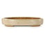 Oval off-white bonsai pot by Hattori - 140 x 107 x 23 mm