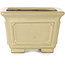 Vaso bonsai quadrato bianco sporco di Shibakatsu - 106 x 106 x 70 mm