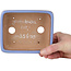 Rectangular blue bonsai pot by Yamafusa - 135 x 110 x 42 mm