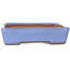 Rechthoekige blauwe bonsaipot van Yamafusa - 162 x 128 x 30 mm