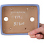 Pot à bonsaï rectangulaire bleu de Yamafusa - 162 x 128 x 30 mm