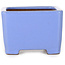 Pot à bonsaï carré bleu de Shibakatsu - 100 x 100 x 67 mm