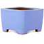 Pot à bonsaï carré bleu de Shibakatsu - 100 x 100 x 67 mm