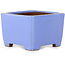 Vierkante blauwe bonsaipot van Shibakatsu - 100 x 100 x 67 mm