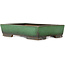 Rectangular green bonsai pot by Shuhou - 380 x 265 x 85 mm