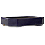 Ovale donkerblauwe bonsaipot van Hattori - 312 x 238 x 62 mm