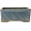 Pot à bonsaï carré bleu de Shuhou - 220 x 220 x 90 mm
