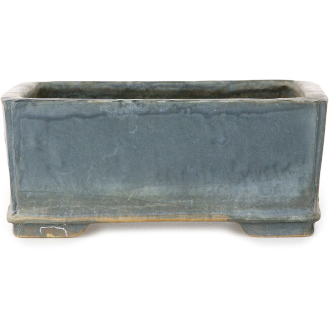 Vaso bonsai quadrato blu di Shuhou - 220 x 220 x 90 mm