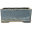 Square blue bonsai pot by Shuhou - 220 x 220 x 90 mm