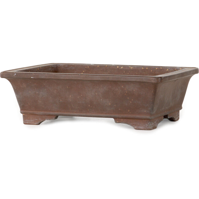 Rectangular unglazed bonsai pot - 203 x 148 x 64 mm