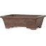 Maceta rectangular sin esmaltar para bonsái - 203 x 148 x 64 mm