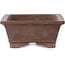 Maceta rectangular sin esmaltar para bonsái - 203 x 148 x 64 mm