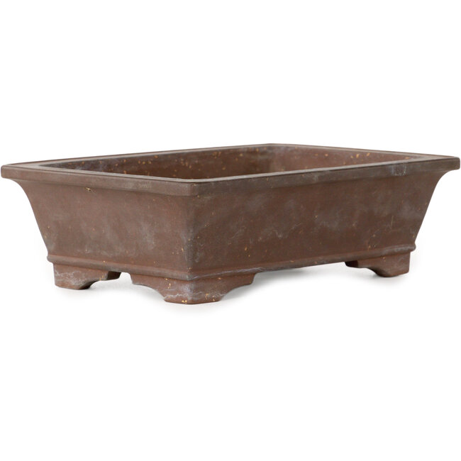 Maceta rectangular sin esmaltar para bonsái - 203 x 148 x 64 mm