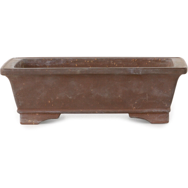 Maceta rectangular sin esmaltar para bonsái - 203 x 148 x 64 mm