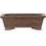 Maceta rectangular sin esmaltar para bonsái - 203 x 148 x 64 mm