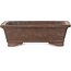 Pot à bonsaï rectangulaire non émaillé - 203 x 148 x 64 mm
