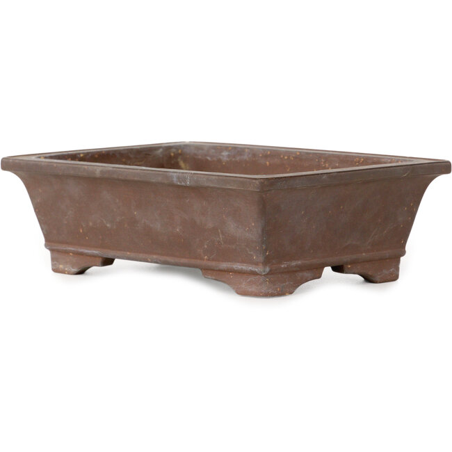 Rechthoekige, ongeglazuurde bonsaipot - 203 x 148 x 64 mm
