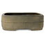 Oval unglazed bonsai pot by Koyou - 385 x 303 x 100 mm