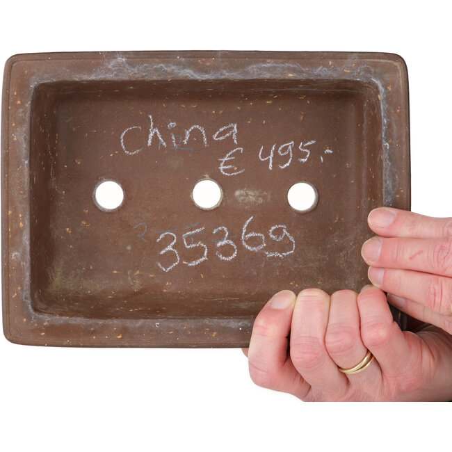 Pot à bonsaï rectangulaire non émaillé - 203 x 148 x 64 mm