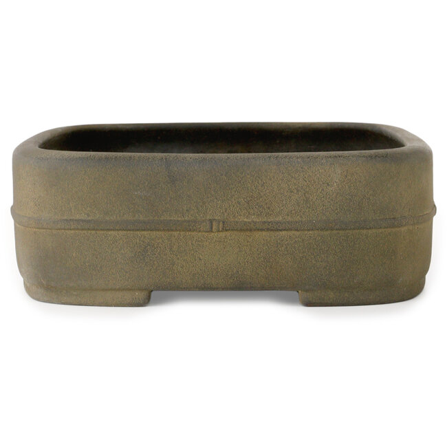 Maceta ovalada sin esmaltar para bonsái de Koyou - 385 x 303 x 100 mm