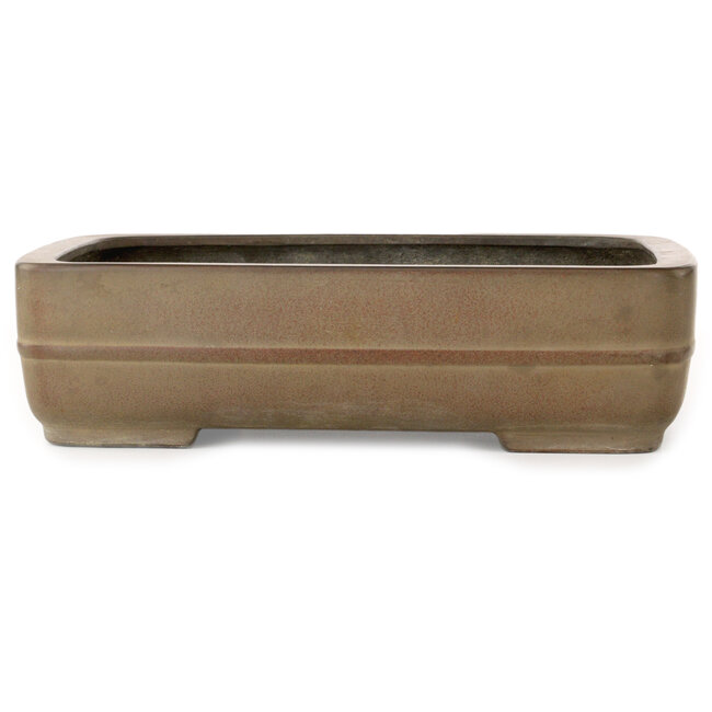 Pot à bonsaï rectangulaire non émaillé par Eiraku - 352 x 263 x 93 mm