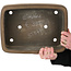 Pot à bonsaï rectangulaire non émaillé par Eiraku - 352 x 263 x 93 mm