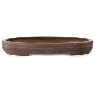 362 mm oval unglazed pot from Japan