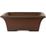 Maceta rectangular sin esmaltar para bonsái de Izumiya (Zenigo) - 325 x 260 x 90 mm